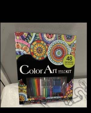 Color Art Adult Coloring Kit 48 Designs
